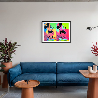 Andy Warhol Double Mickey (Multicolore) Litografia Arches 300gsm 42x59 cm