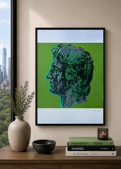 Andy Warhol Alessandro Magno (Verde) Litografia Arches 300gsm 42x59 cm