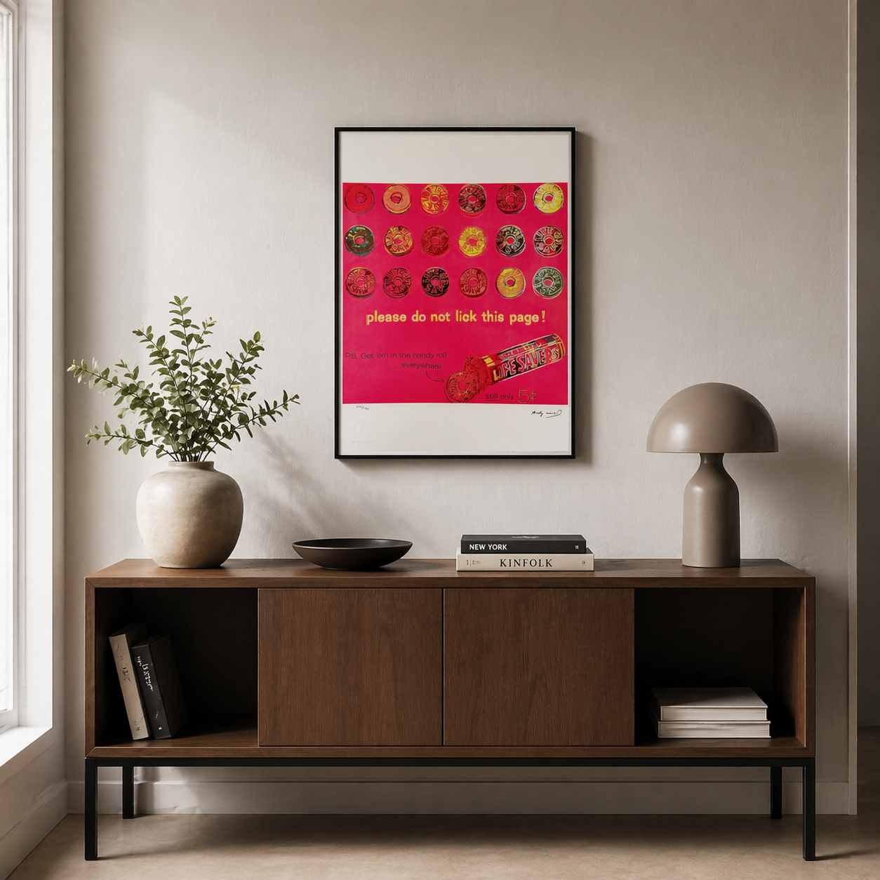 Andy Warhol Lifesaver Litografia Arches 300gsm 42x59 cm