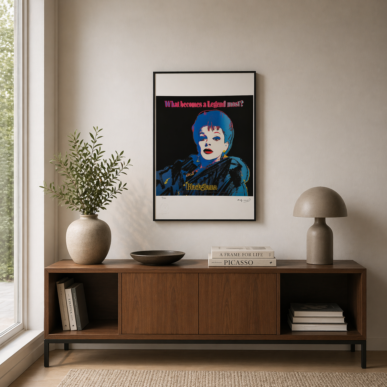Andy Warhol Blackglama Litografia Arches 300gsm 42x59 cm