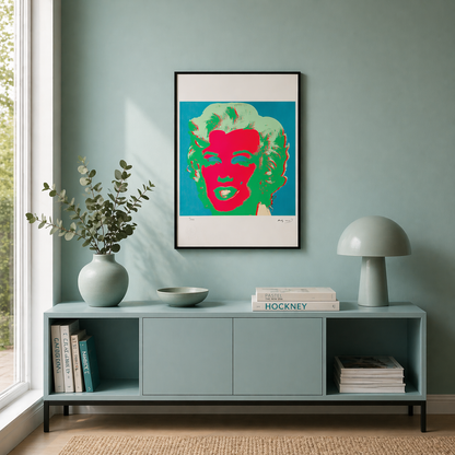 Andy Warhol Marilyn Monroe (Verde & Rosa) Litografia Arches 300gsm 42x59 cm