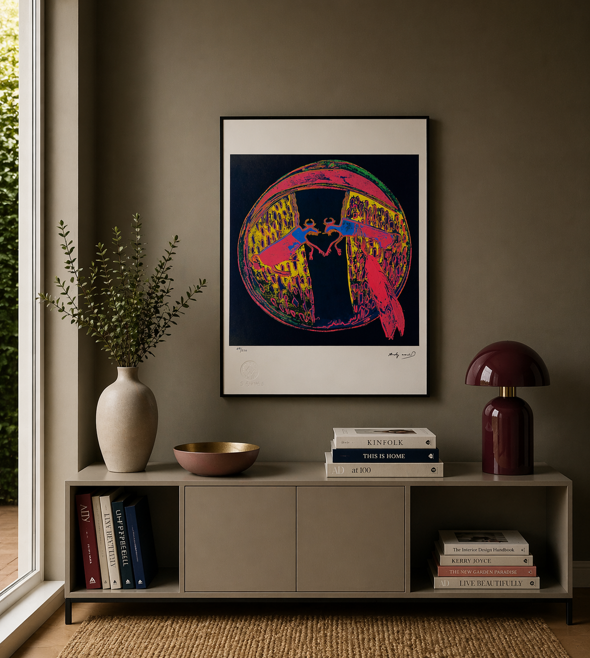 Andy Warhol Plains Indian Shield Litografia Arches 300gsm 42x59 cm