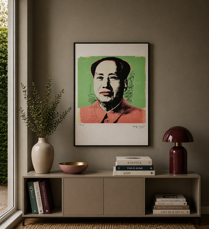 Andy Warhol Mao (Verde & Rosso) Litografia Arches 300gsm 42x59 cm