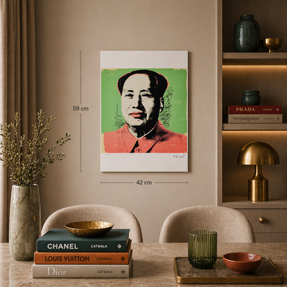 Andy Warhol Mao (Verde & Rosso) Litografia Arches 300gsm 42x59 cm