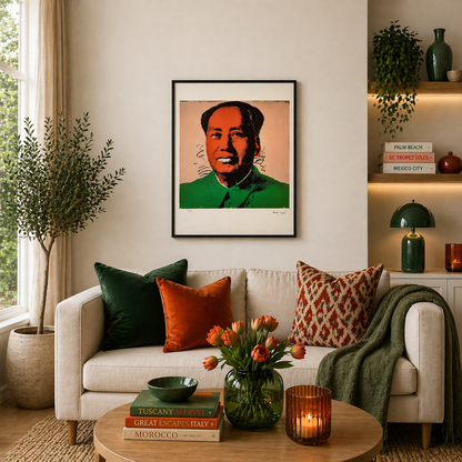 Andy Warhol Mao (Verde & Rosso) Litografia Arches 300gsm 42x59 cm