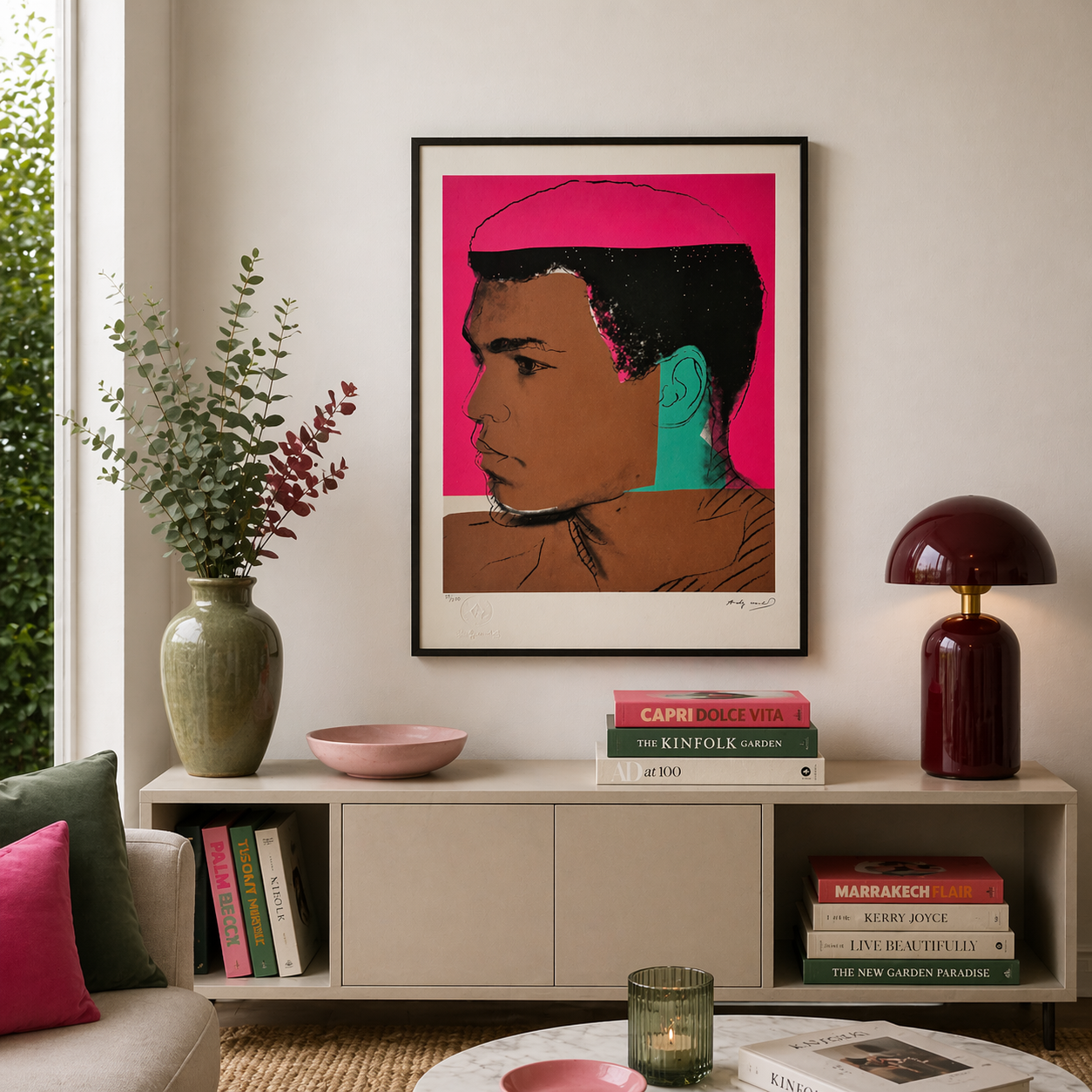 Andy Warhol Muhammad Ali (F. & S. II.179) Litografia Arches 300gsm 42x59 cm