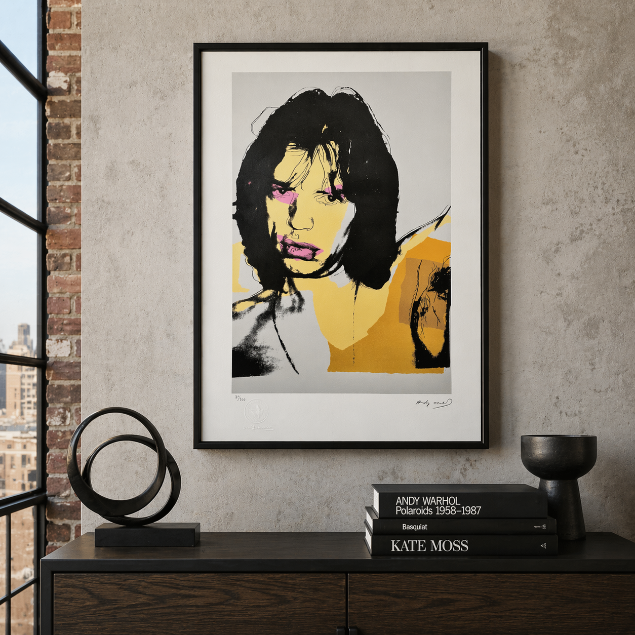 Andy Warhol Mick Jagger (FS II.141, 1975) Litografia Arches 300gsm 42x59 cm