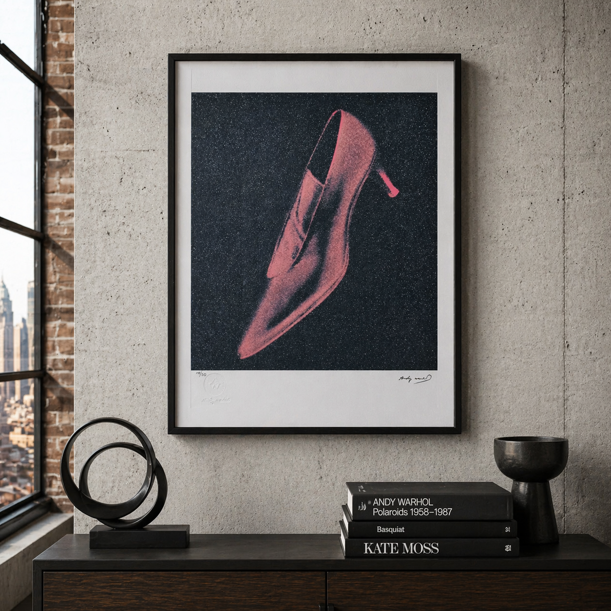 Andy Warhol Shoes Litografia Archi 300gsm 42x59 cm