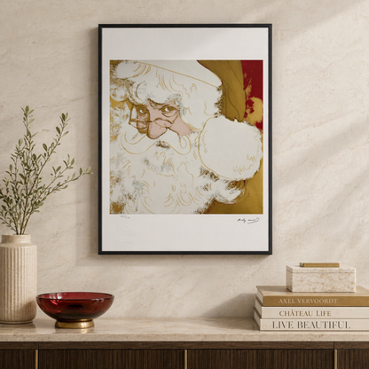Andy Warhol Litografia di Babbo Natale Archi 300gsm 42x59 cm