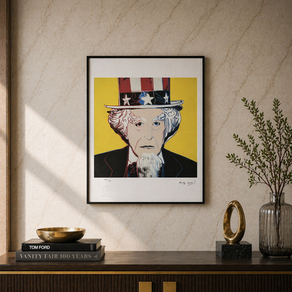 Andy Warhol Zio Sam Litografia Arches 300gsm 42x59 cm
