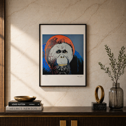 Andy Warhol Orangutan (Animali) Litografia Arches 300gsm 42x59 cm