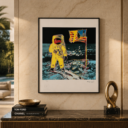 Andy Warhol Moonwalk (Yellow & Blue) Litografia Arches 300gsm 42x59 cm
