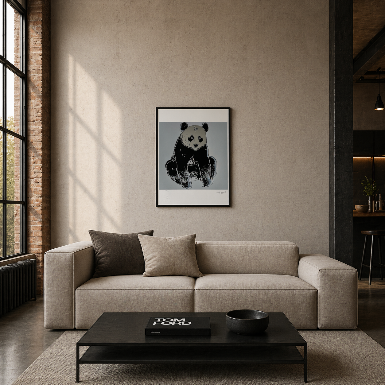 Andy Warhol Panda (Animali) Litografia Arches 300gsm 42x59 cm