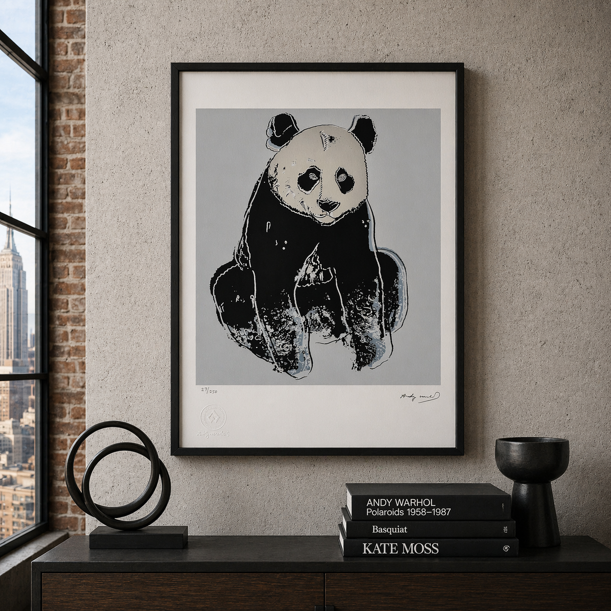 Andy Warhol Panda (Animali) Litografia Arches 300gsm 42x59 cm