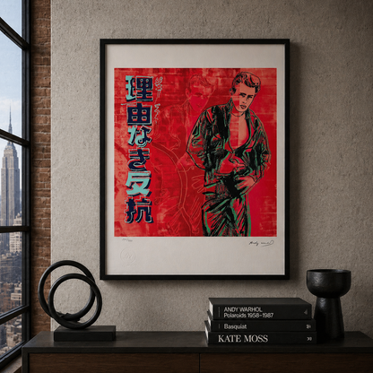 Andy Warhol James Dean Litografia Arches 300gsm 42x59 cm