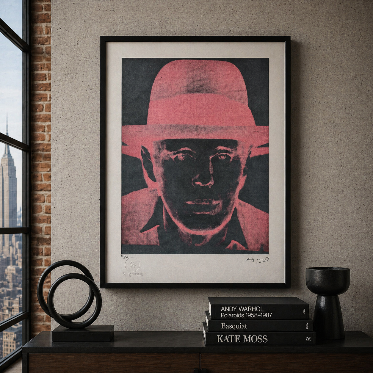 Andy Warhol Joseph Beuys Litografia Arches 300gsm 42x59 cm