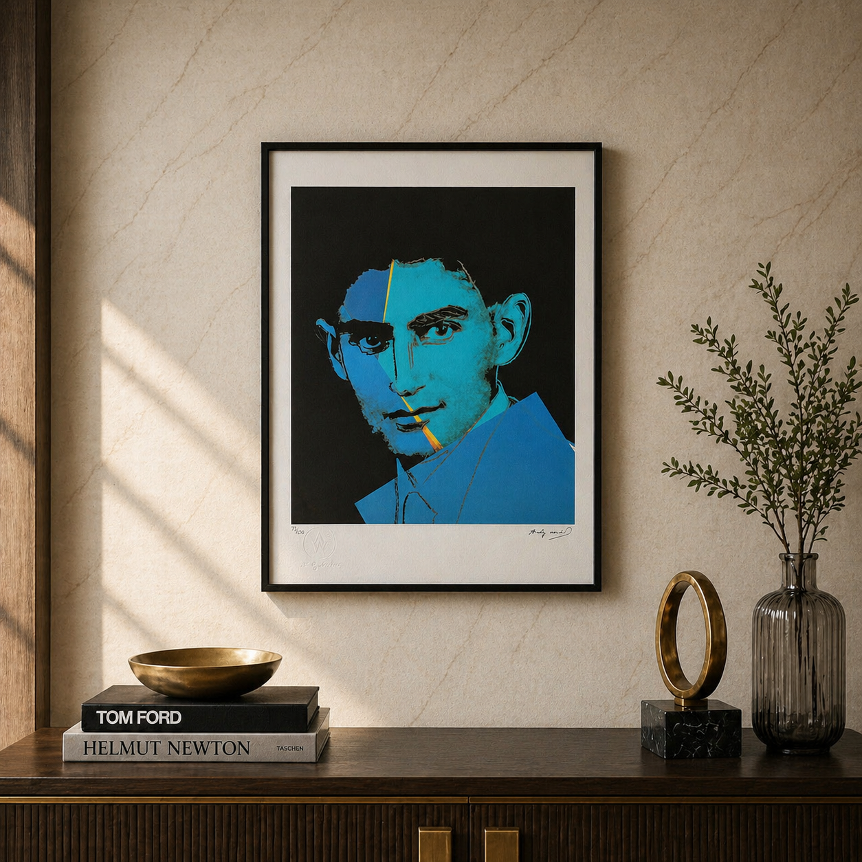 Andy Warhol Franz Kafka Litografia Arches 300gsm 42x59 cm
