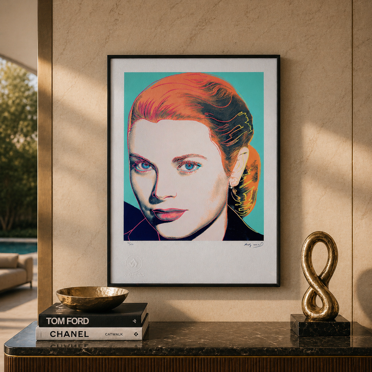 Andy Warhol Grace Kelly Litografia Arches 300gsm 42x59 cm