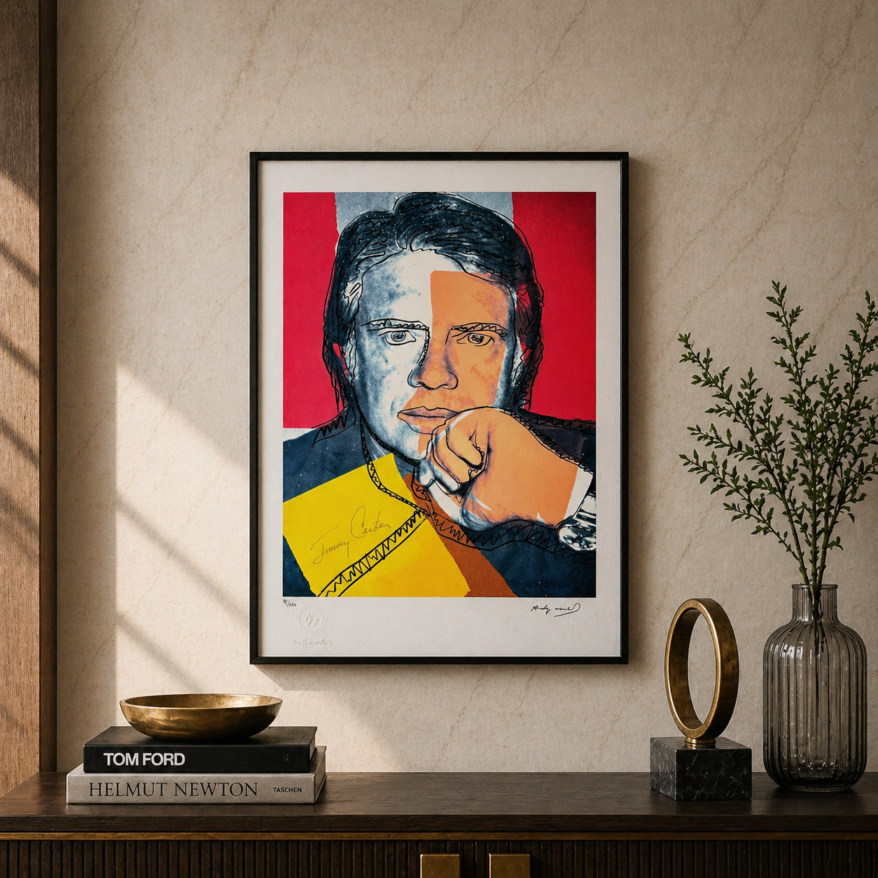 Andy Warhol Jimmy Carter Litografia Arches 300gsm 42x59 cm