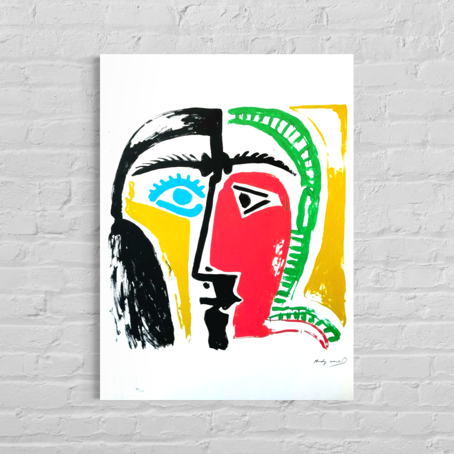 Andy Warhol Picasso Litografia Archi 300gsm 42x59 cm