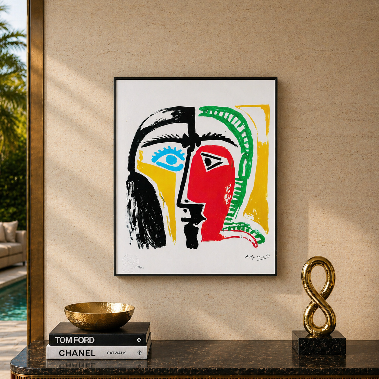 Andy Warhol Picasso Litografia Archi 300gsm 42x59 cm