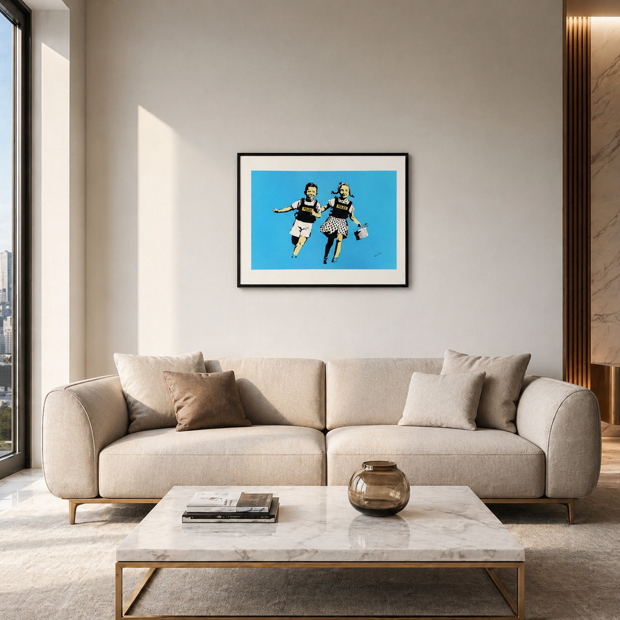 Archi litografia per bambini Banksy Police 300 g/mq 42x59 cm