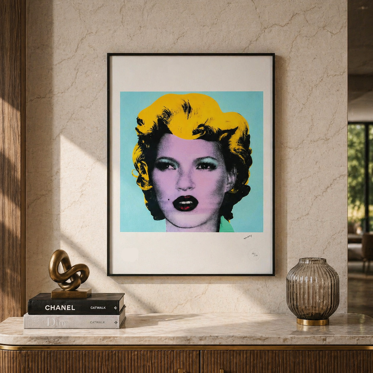 Banksy Kate Moss Litografia Archi 300gsm 42x59 cm