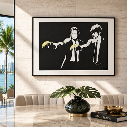 Banksy Pulp Fiction Litografia Archi 300gsm 42x59 cm