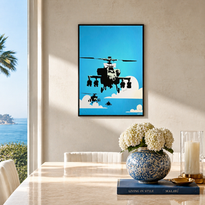 BANKSY Happy Chopper Litografia Archi 300gsm 42x59 cm