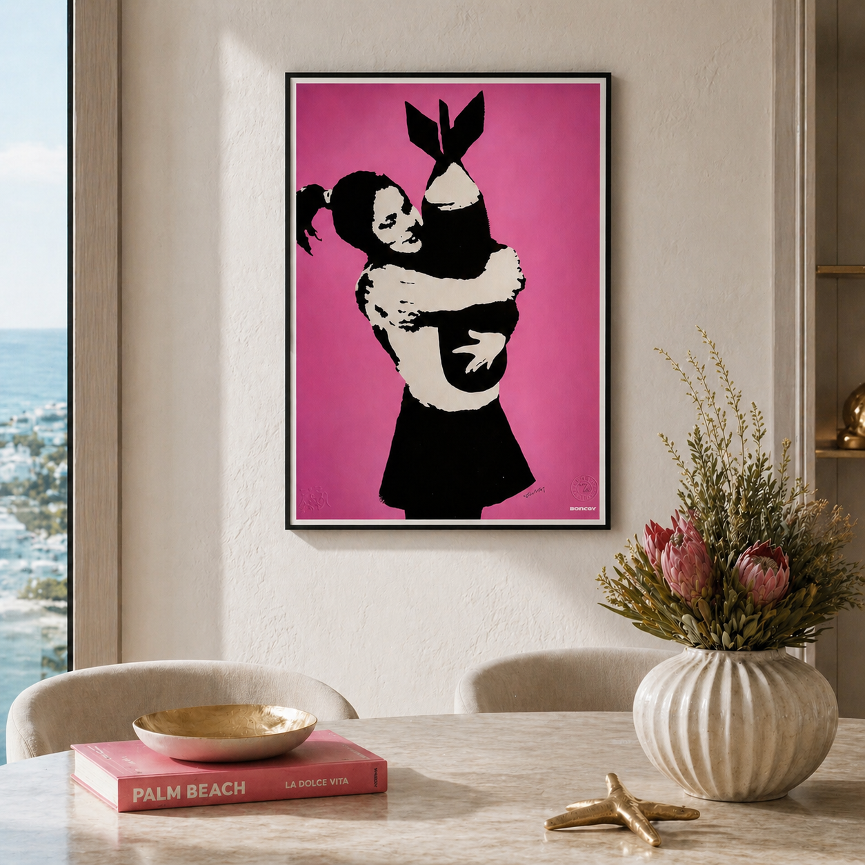 BANKSY Bomb Lover Litografia Archi 300gsm 42x59 cm