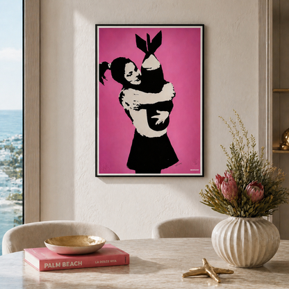 BANKSY Bomb Lover Litografia Archi 300gsm 42x59 cm