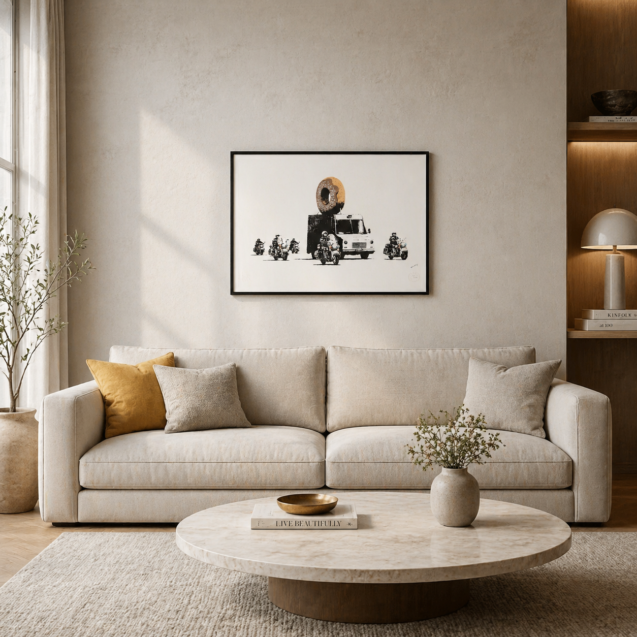 Banksy Donut Litografia Archi 300gsm 42x59 cm