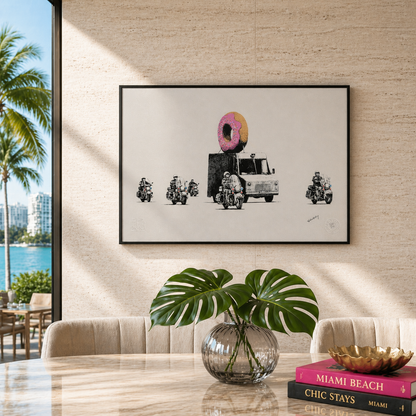 Litografia Banksy Fragola Archi 300gsm 42x59 cm