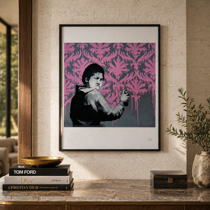 Banksy Go Flock Yourself Litografia Arches 300gsm 42x59 cm