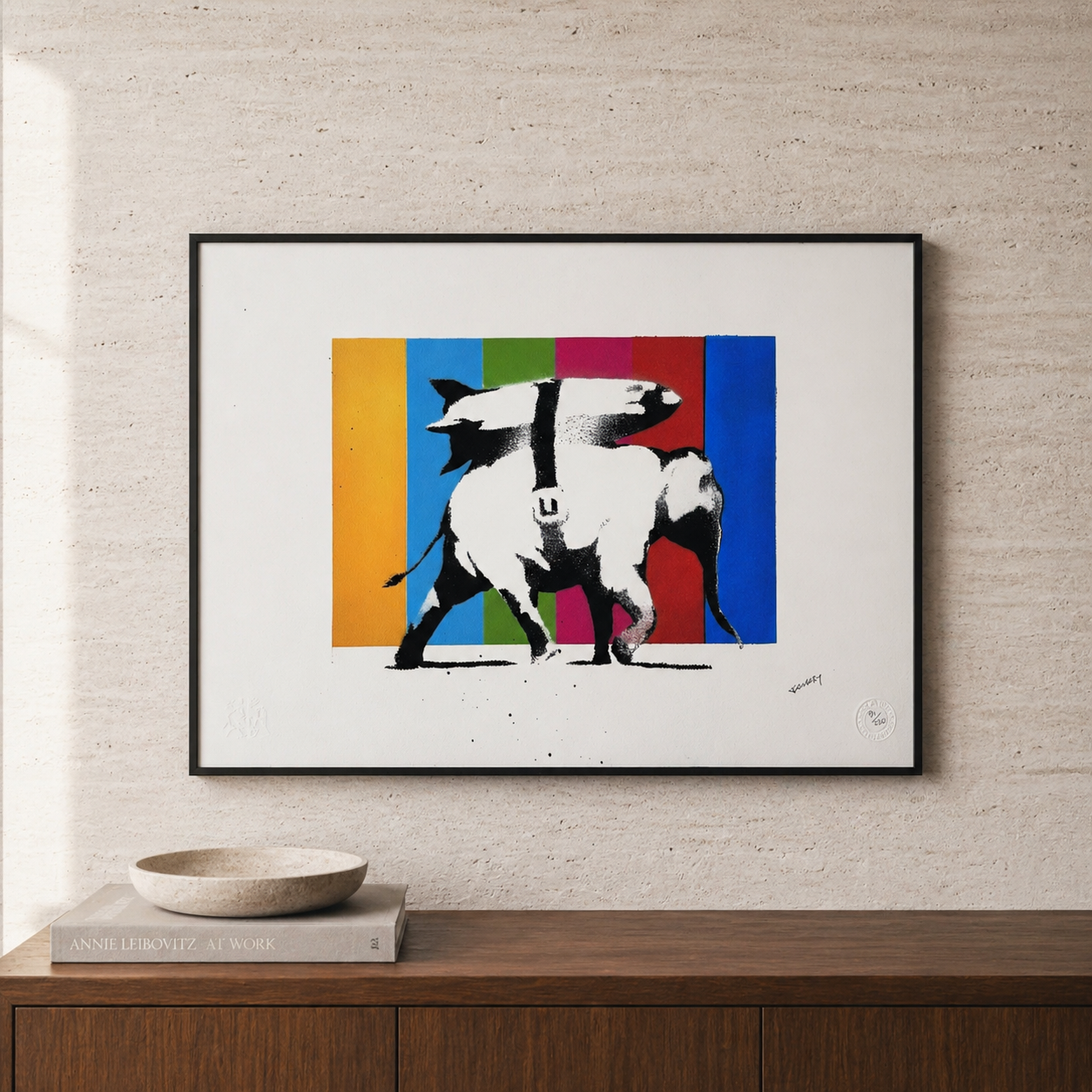 Banksy Heavy Weapons (Multicolor) Litografia Archi 300gsm 42x59 cm