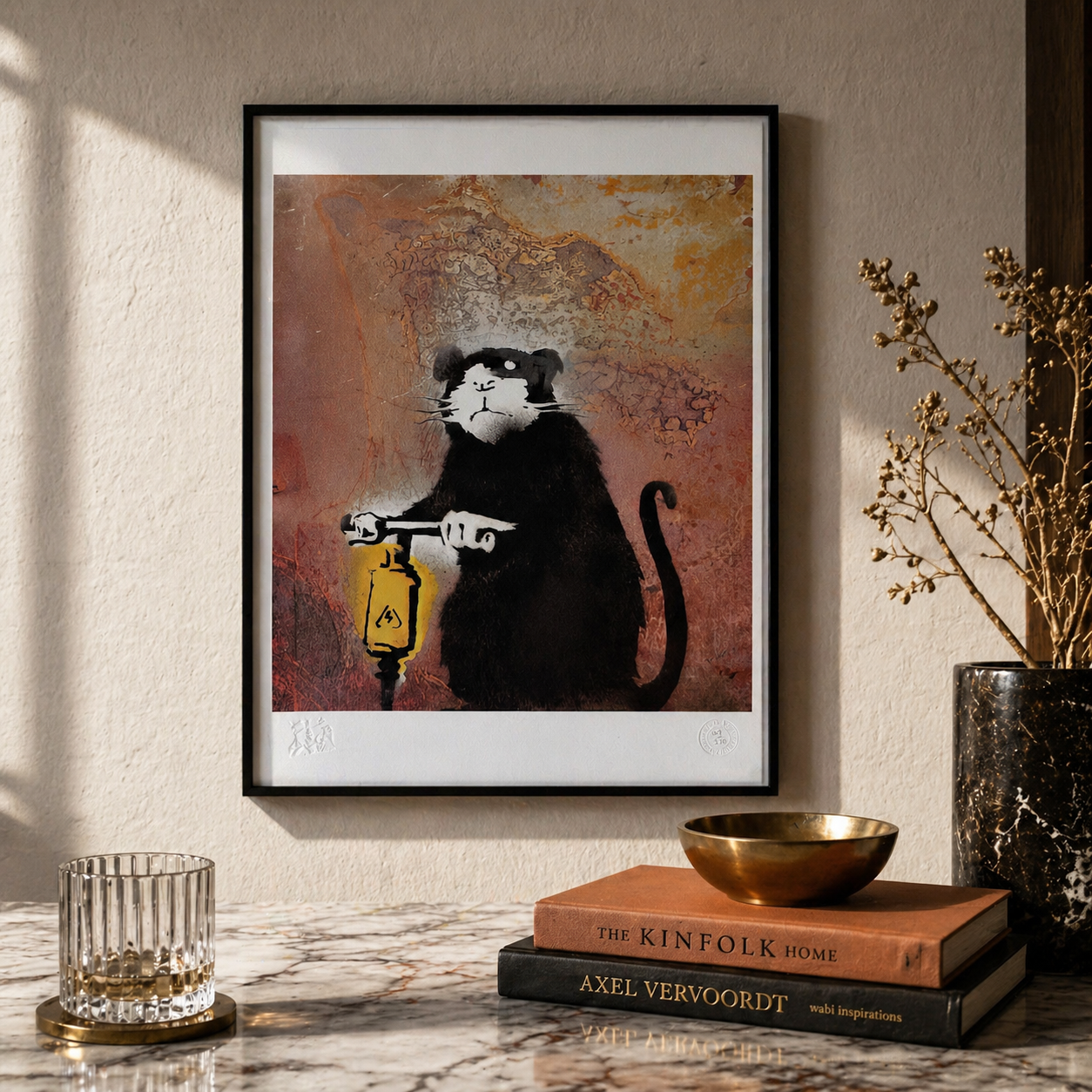 Litografia Banksy Roadwork Rat Arches 300gsm 42x59 cm