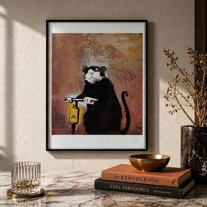 Litografia Banksy Roadwork Rat Arches 300gsm 42x59 cm