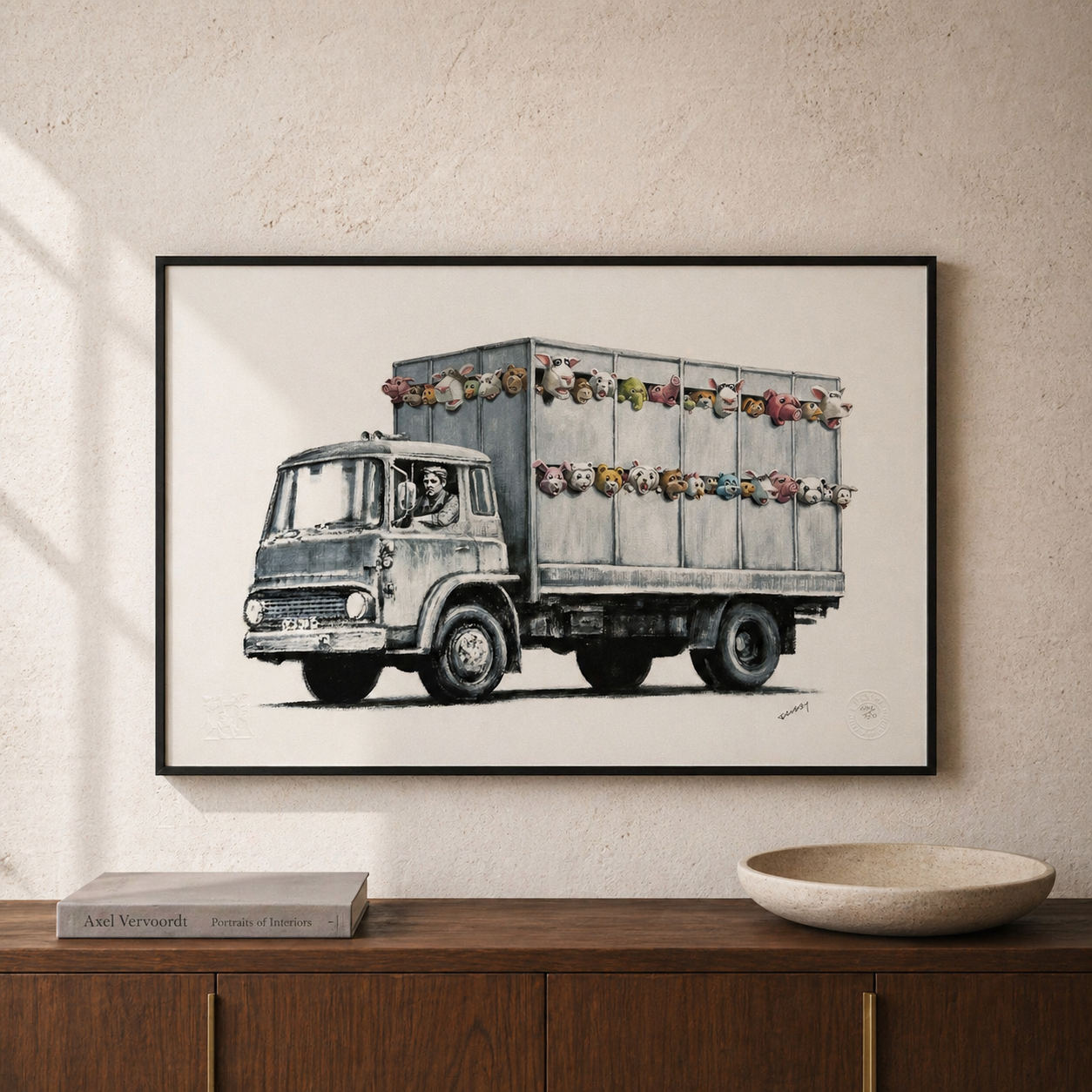 Banksy Sirens of the Lambs Litografia Arches 300gsm 42x59 cm