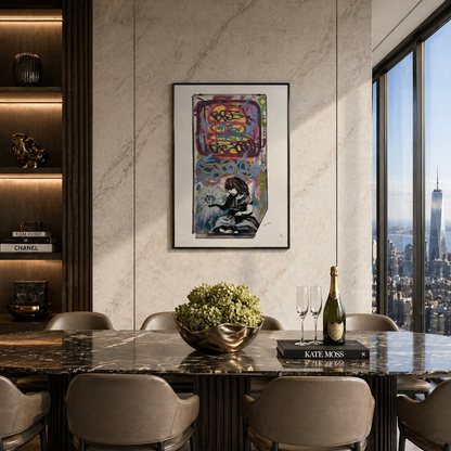 Archi litografici con diamanti grezzi Banksy 300 g/mq 42x59 cm