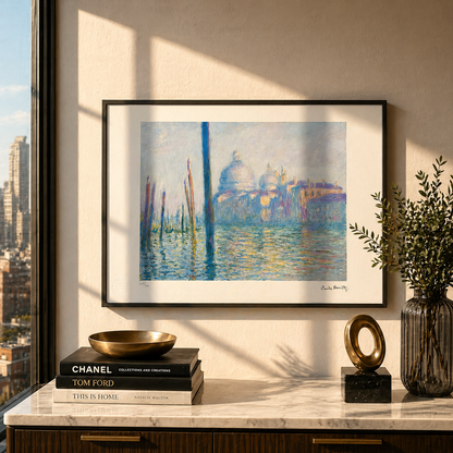 Claude Monet Il Canal Grande a Venezia Litografia Archi 300gsm 42x59 cm