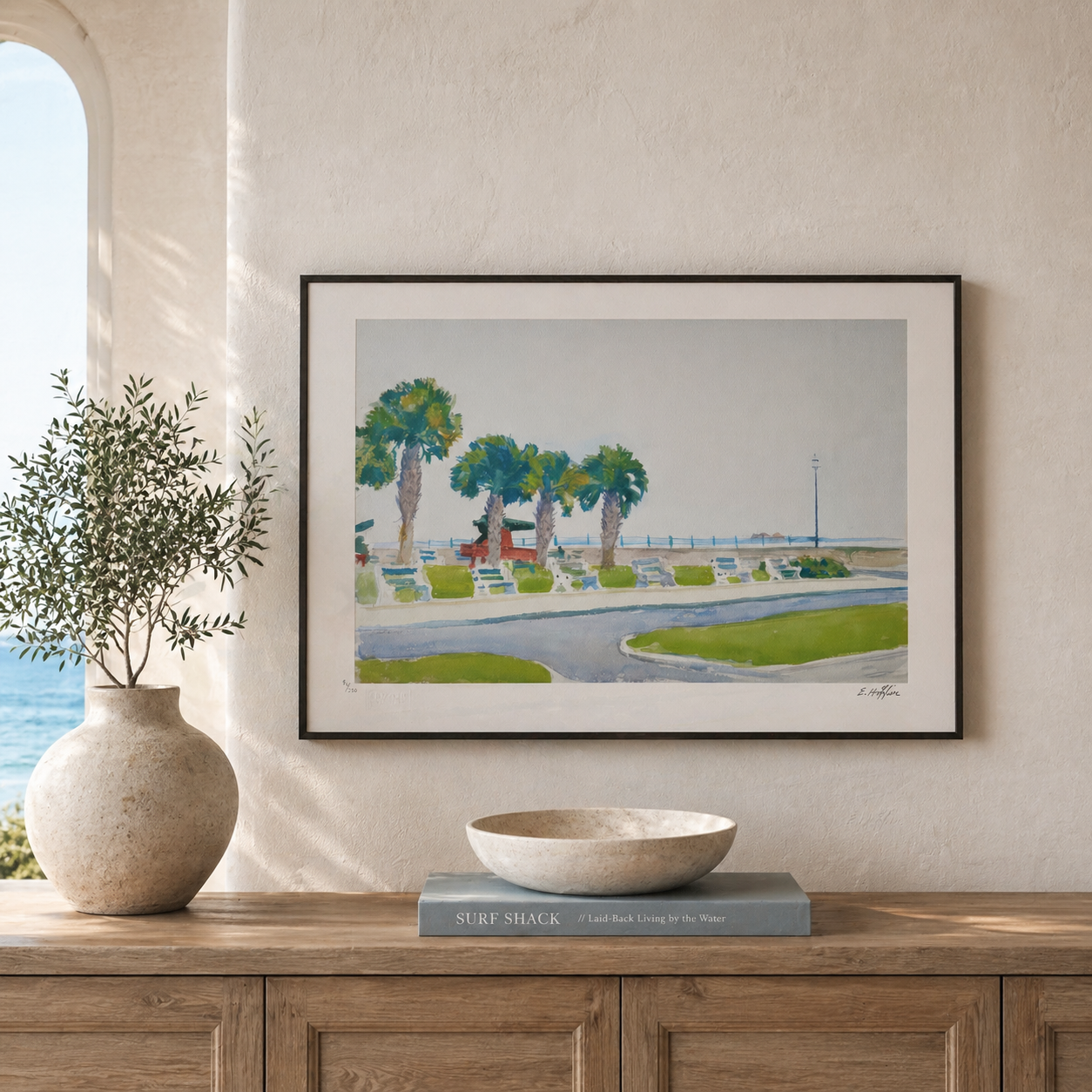 Edward Hopper The Battery, litografia Charleston Arches 300 g/m² 42x59 cm
