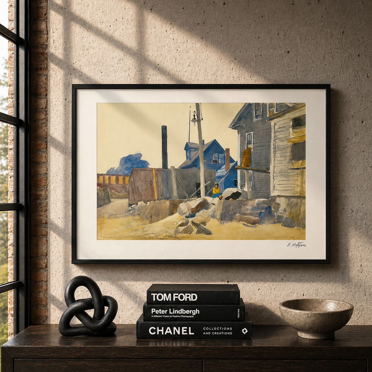 Edward Hopper House on the Shore Litografia Archi 300 g/mq 42x59 cm