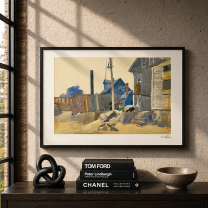 Edward Hopper House on the Shore Litografia Archi 300 g/mq 42x59 cm