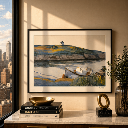 Archi litografia Edward Hopper Coast Guard Cove 300 gsm 42x59 cm