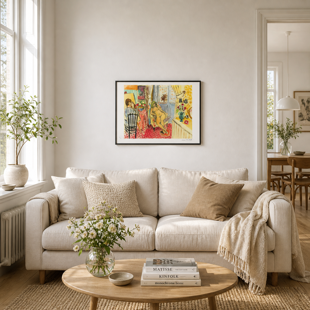 Henri Matisse L'artista e la modella nuda Litografia su archi 300 g/m² 42x59 cm