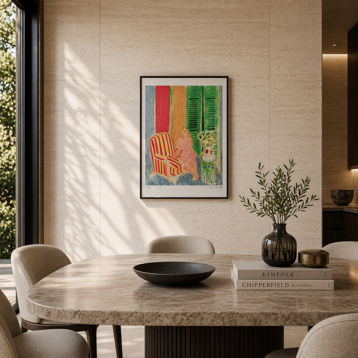 Henri Matisse ragazza in abito rosa Litografia su archi 300 g/m² 42x59 cm