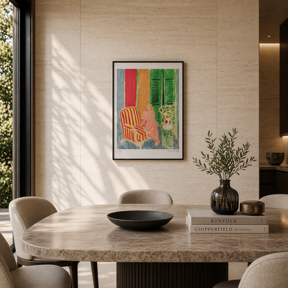 Henri Matisse ragazza in abito rosa Litografia su archi 300 g/m² 42x59 cm