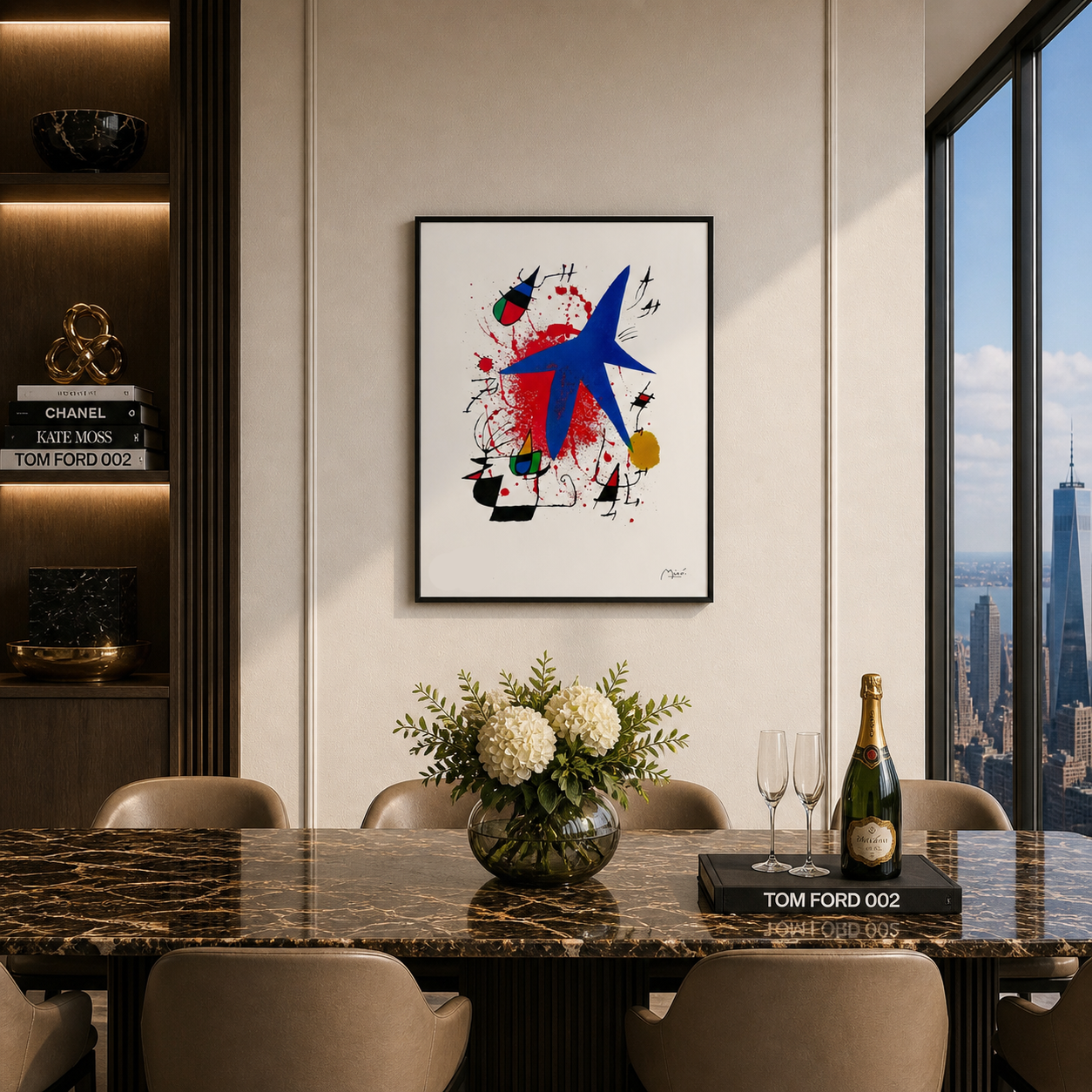 Joan Miró composizione cromatica dinamica Litografia Arches 300gsm 42x59 cm