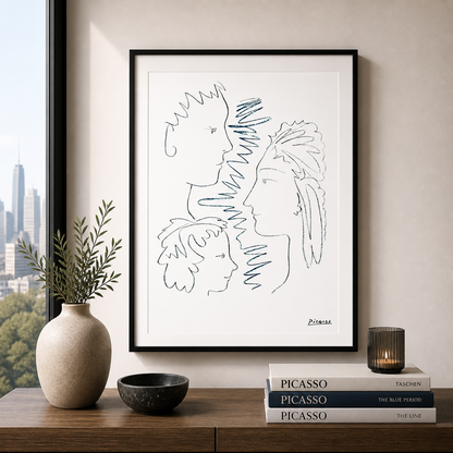 Pablo Picasso Volti Litografia Archi 300gsm 42x59 cm