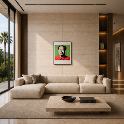 Andy Warhol Mao (Verde & Rosso Classico) Litografia Arches 300gsm 42x59 cm